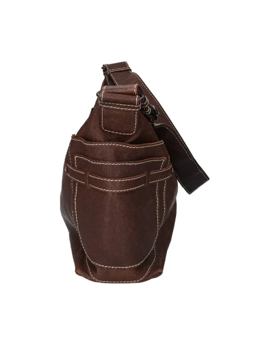 Bottega Veneta Leather Shoulder Bag Brown